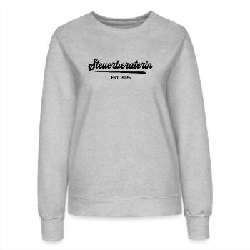 Steuerberaterin seit 2025 Beruf Steuerberatung - Frauen Sweatshirt - Grau meliert - Vorne - AI Model Female 172 dark (172cm)