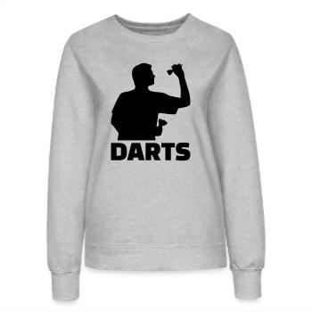 Darts - Women’s Sweatshirt - heather grey - Front - AI Model Female 172 dark (172cm)
