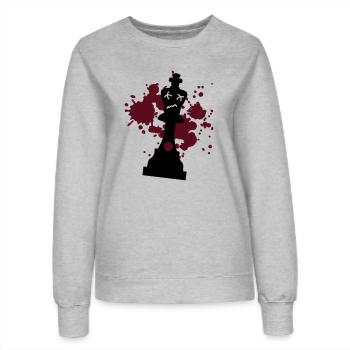 schach matt - Frauen Sweatshirt - Grau meliert - Vorne - AI Model Female 172 dark (172cm)
