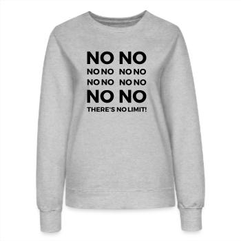 NO LIMIT - Frauen Sweatshirt - Grau meliert - Vorne - AI Model Female 172 dark (172cm)