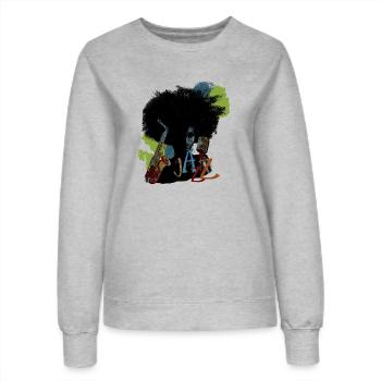 Jazz - Frauen Sweatshirt - Grau meliert - Vorne - AI Model Female 172 dark (172cm)