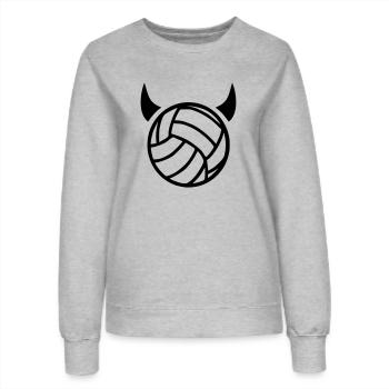 Volleyball - Frauen Sweatshirt - Grau meliert - Vorne - AI Model Female 172 dark (172cm)