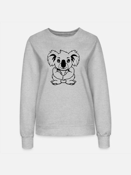 koalabär comic - Frauen Sweatshirt - Grau meliert