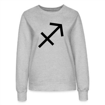Schütze - Frauen Sweatshirt - Grau meliert - Vorne - AI Model Female 172 dark (172cm)