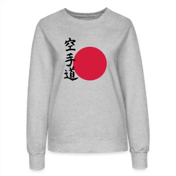 Karate do - Orient - Frauen Sweatshirt - Grau meliert - Vorne - AI Model Female 172 dark (172cm)