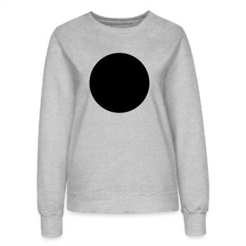 Button Background__V001 - Frauen Sweatshirt - Grau meliert - Vorne - AI Model Female 172 dark (172cm)