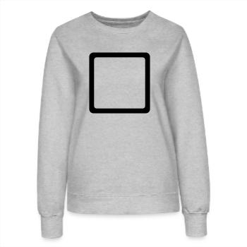 Square - Women’s Sweatshirt - heather grey - Front - AI Model Female 172 dark (172cm)