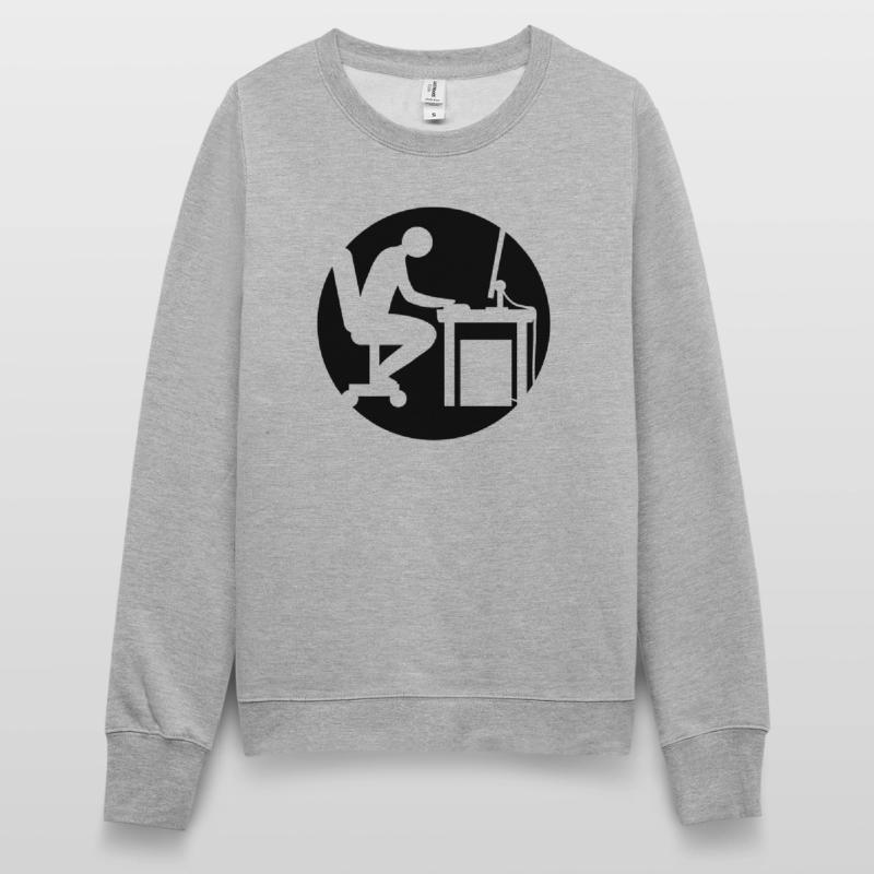Computer desk nerd logo Women’s Sweatshirt