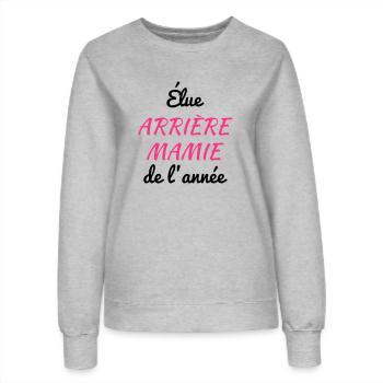 Grandma Oma Großmütter Mamy Mamie Grand-Mère - Women’s Sweatshirt - heather grey - Front - AI Model Female 172 dark (172cm)