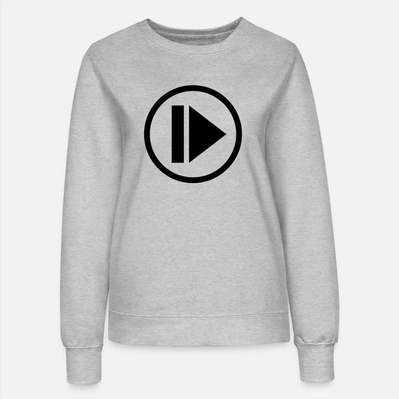 Play Symbol - Women’s Sweatshirt - heather grey
