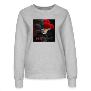 Schwarzwald Lady Art Heimat - Frauen Sweatshirt - Grau meliert - Vorne - AI Model Female 172 dark (172cm)