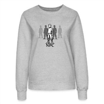 Conception Urban Sentinel - Sweat Femme - gris chiné - Devant - AI Model Female 172 dark (172cm)
