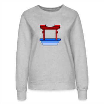 Come to Asia - Frauen Sweatshirt - Grau meliert - Vorne - AI Model Female 172 dark (172cm)