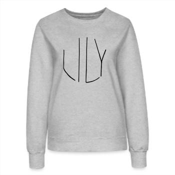 Lily - Frauen Sweatshirt - Grau meliert - Vorne - AI Model Female 172 dark (172cm)