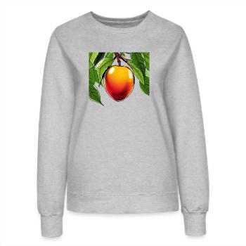 Mangue - Sweat Femme - gris chiné - Devant - AI Model Female 172 dark (172cm)