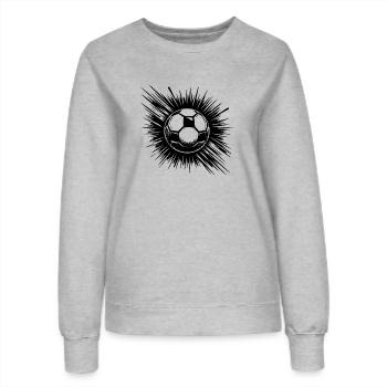 Tir flagrant Logo Icône Club de football - Sweat Femme - gris chiné - Devant - AI Model Female 172 dark (172cm)