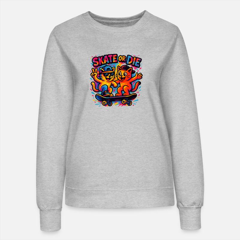 skate or die - Women’s Sweatshirt - heather grey