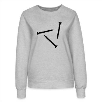 Schraube - Frauen Sweatshirt - Grau meliert - Vorne - AI Model Female 172 dark (172cm)