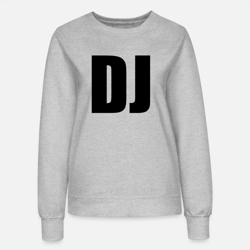 D.J. - Frauen Sweatshirt - Grau meliert