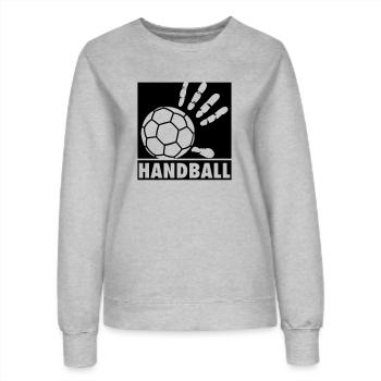 Handball - Frauen Sweatshirt - Grau meliert - Vorne - AI Model Female 172 dark (172cm)