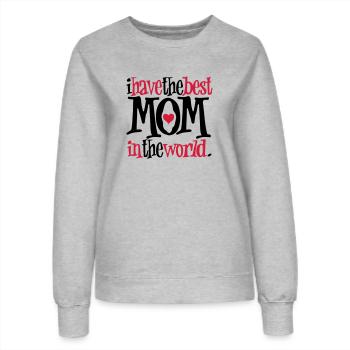 Best Mom - Frauen Sweatshirt - Grau meliert - Vorne - AI Model Female 172 dark (172cm)