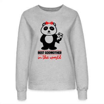 Meilleure marraine du monde - Sweat Femme - gris chiné - Devant - AI Model Female 172 dark (172cm)