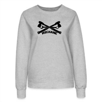 OUTILS MÉCANIQUES - Sweat Femme - gris chiné - Devant - AI Model Female 172 dark (172cm)