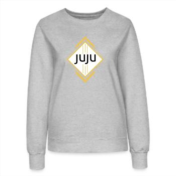 Juju - Women’s Sweatshirt - heather grey - Front - AI Model Female 172 dark (172cm)