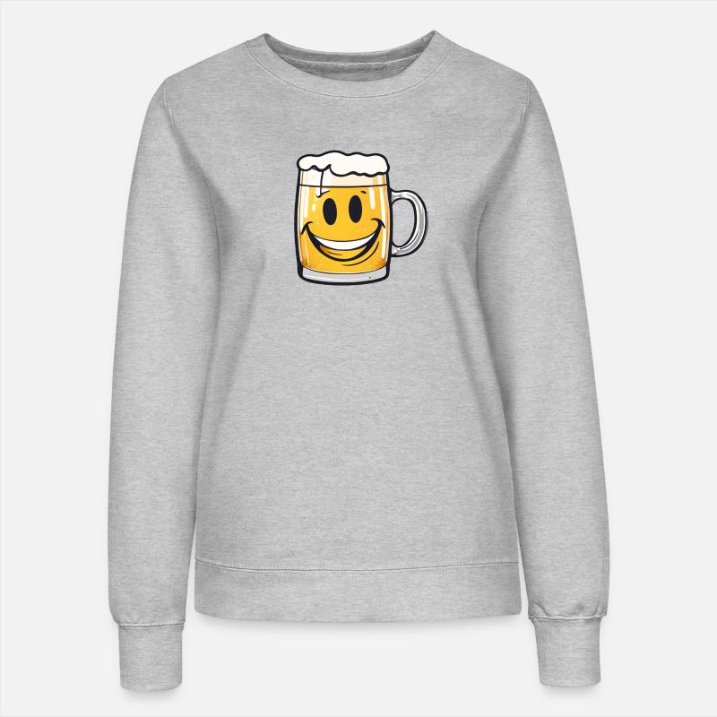 Happy beer! - Women’s Sweatshirt - heather grey