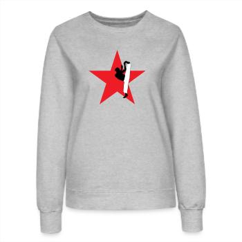 Capoeira - Combat - Danse - Sweat Femme - gris chiné - Devant - AI Model Female 172 dark (172cm)