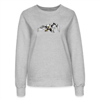 Rostocker Greif - Frauen Sweatshirt - Grau meliert - Vorne - AI Model Female 172 dark (172cm)