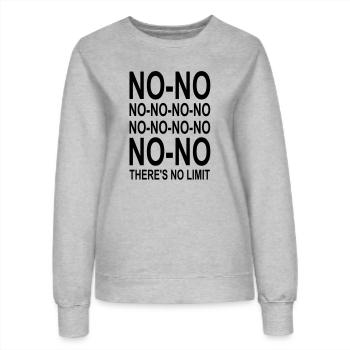There's No Limit! - Frauen Sweatshirt - Grau meliert - Vorne - AI Model Female 172 dark (172cm)