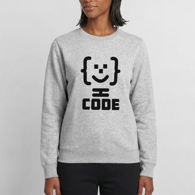Hauptprogrammierer-Code-Logo mit Text CODE Frauen Sweatshirt