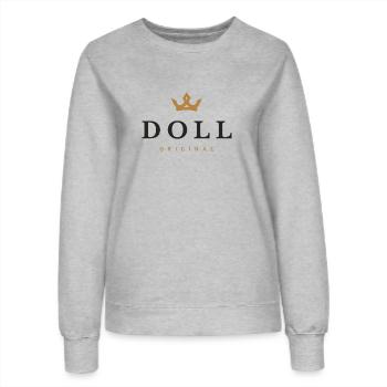 Doll Original Familienlogo - Frauen Sweatshirt - Grau meliert - Vorne - AI Model Female 172 dark (172cm)