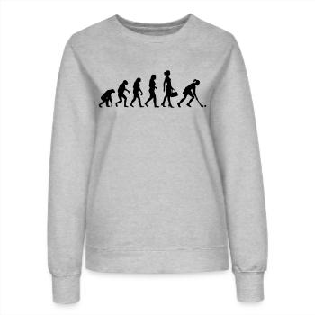 Evolution Hockey Frauen Hockeyspielerin - Frauen Sweatshirt - Grau meliert - Vorne - AI Model Female 172 dark (172cm)