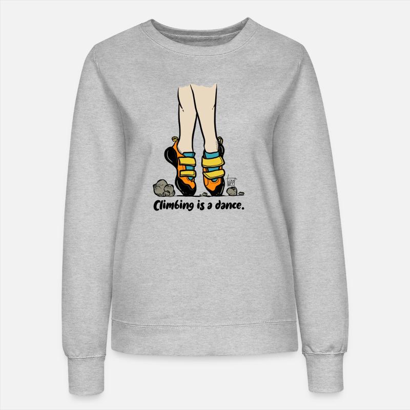 Climbing is a dance - colored - Women’s Sweatshirt - heather grey