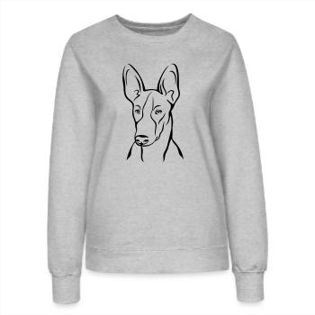 Podenco - Frauen Sweatshirt - Grau meliert - Vorne - AI Model Female 172 dark (172cm)