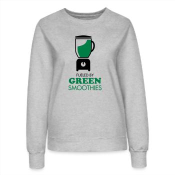 Fueled By Green Smoothies - Frauen Sweatshirt - Grau meliert - Vorne - AI Model Female 172 dark (172cm)