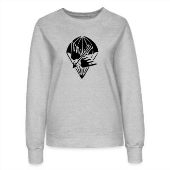 Airborne Ranger - Frauen Sweatshirt - Grau meliert - Vorne - AI Model Female 172 dark (172cm)