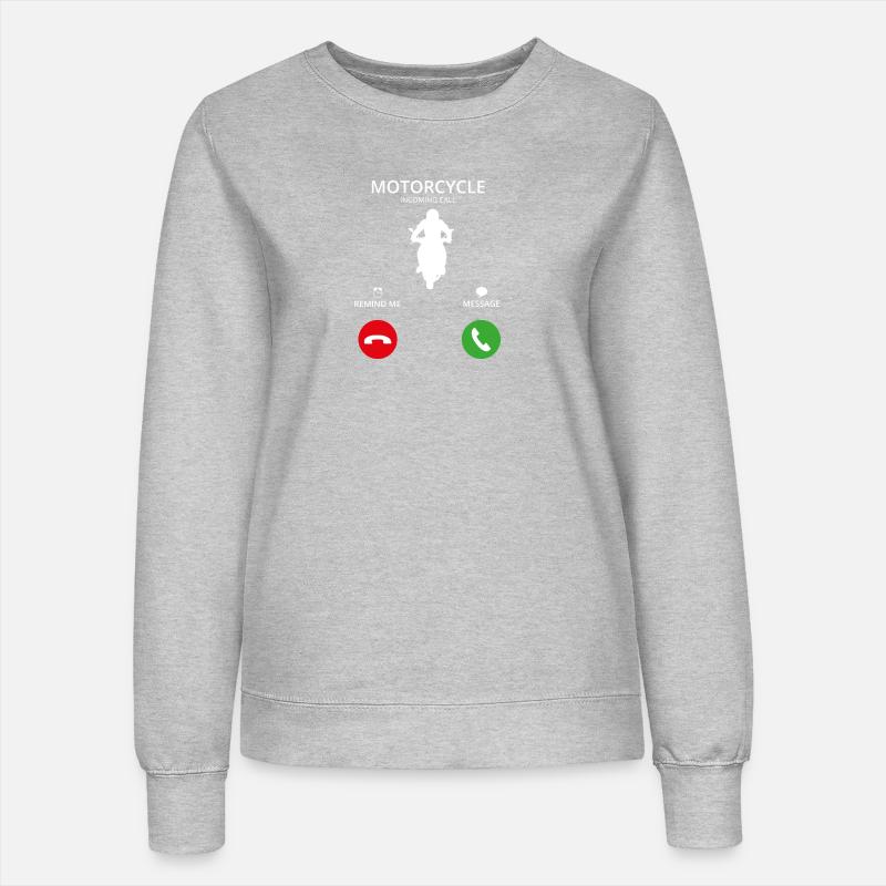 Call Mobile Call biker sport motorcycle - Women’s Sweatshirt - heather grey