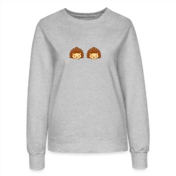 Igel - Frauen Sweatshirt - Grau meliert - Vorne - AI Model Female 172 dark (172cm)