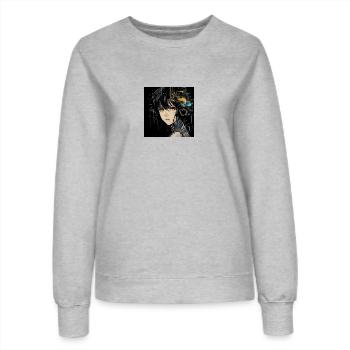Anime Eyes Digital - Women’s Sweatshirt - heather grey - Front - AI Model Female 172 dark (172cm)
