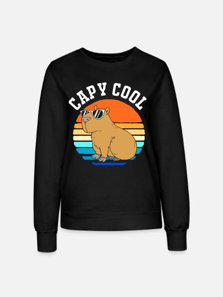Capybara Capibara - Frauen Sweatshirt - Schwarz