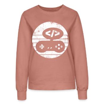 Game Developer - Women’s Sweatshirt - dusky rose - Front - AI Model Female 172 dark (172cm)