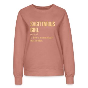 Schütze - Frauen Sweatshirt - Altrosa - Vorne - AI Model Female 172 dark (172cm)