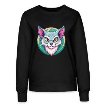 Australische Nebelkatzenrasse Cartoon Kawaii Tier - Frauen Sweatshirt - Schwarz - Vorne - AI Model Female 172 light (172cm)