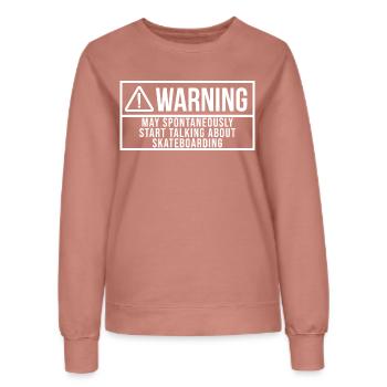 Skateboarder - Frauen Sweatshirt - Altrosa - Vorne - AI Model Female 172 dark (172cm)