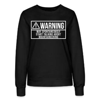 Bergsteigen Bergsteiger Bergsteiger Bergsteiger - Frauen Sweatshirt - Schwarz - Vorne - AI Model Female 172 light (172cm)