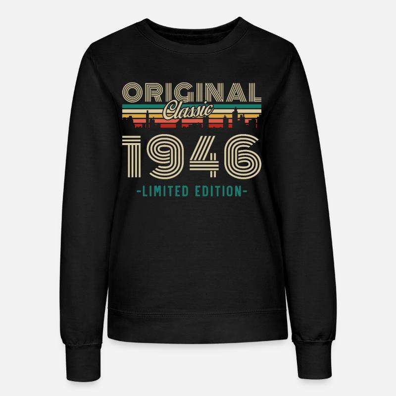 1946 Vintage Retro Geburtstagsgeschenk - Frauen Sweatshirt - Schwarz