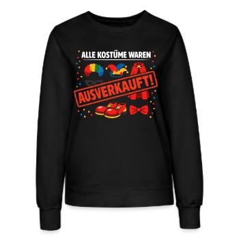 Alle Kostüme Waren Ausverkauft Fasching - Frauen Sweatshirt - Schwarz - Vorne - AI Model Female 172 light (172cm)